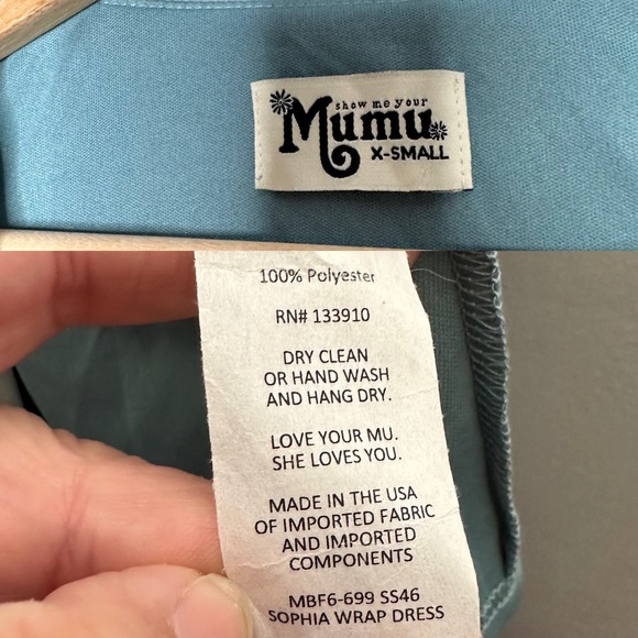 Show Me Your Mumu Sophia Ruffle Maxi Dress Silver Sage Crisp NEW - Picture 8 of 8